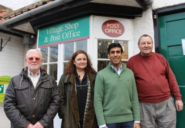 Rishi Sunak at Appleton Wiske Post Office