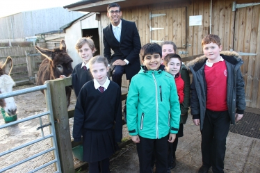 Rishi Sunak at Mowbray School