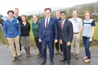 Rishi Sunak and Julian Sturdy at Bishopdale