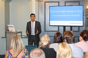 Rishi Sunak at Google Digital Garage in Richmond