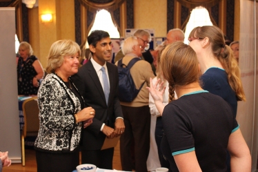 Rishi Sunak at Northallerton Older Persons' Fair.