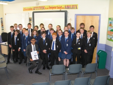 Rishi Sunak and the St Francis Xavier Eco Team