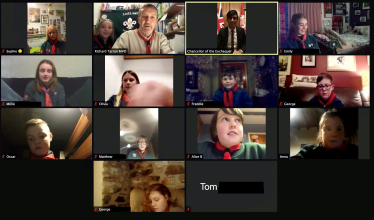 Rishi Sunak with Swaledale Scouts