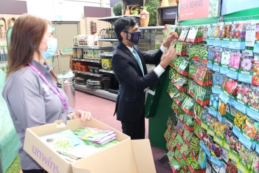 Rishi at Strikes garden centre Stokesley