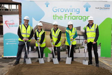 Rishi Sunak at the groundbreaking for new surgical hub at the Friarage Hospital