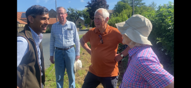 Rishi Sunak on the A66