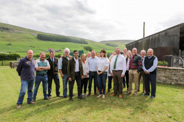 Rishi Sunak with upland farmers