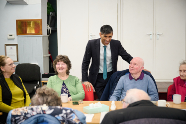 Rishi with attendees