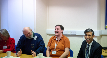 Rishi Suank with attendees at CAB Northallerton