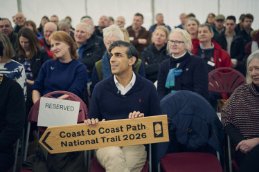 Rishi Sunak at the Coast to Coast National Trail launch