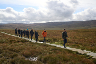 Rishi Sunak Coast to Coast Walk White Mossy Hill