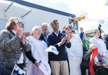 Rishi Sunak at the opening of Leyburn's Changing Places toilet