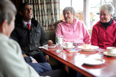 Rishi Sunak at the Countryman's Inn, Hunton, Bedale