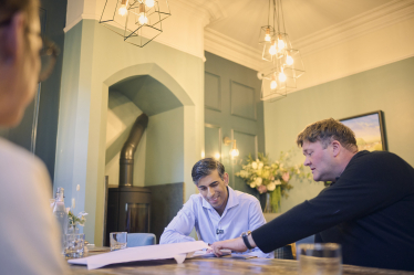 Rishi Sunak with Mr Wilkinson