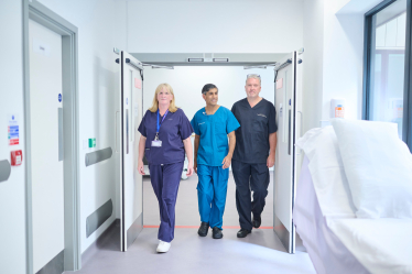 Rishi Sunak at the Friarage Surgical Centre