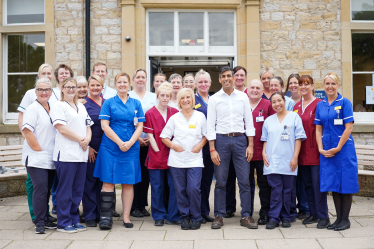 Rishi Sunak at the Friary Hospital, Richmond