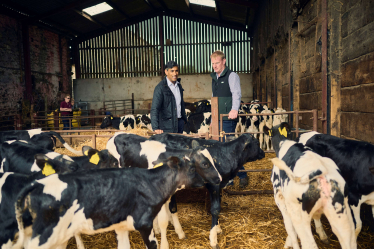 Rishi Sunak at Low Gill Farm, Wensleydale