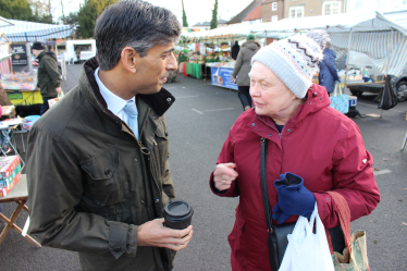 Rishi Sunak at Stokesley Market