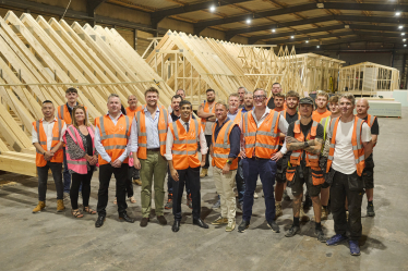 Rishi Sunak at Moduloft, Brompton on Swale