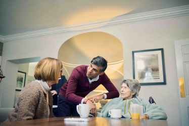 Rishi Sunak at Mount Vale Care Centre, Northallerton