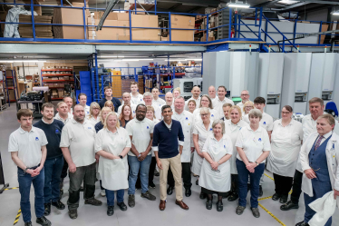 Rishi Sunak at Mowden Controls Northallerton