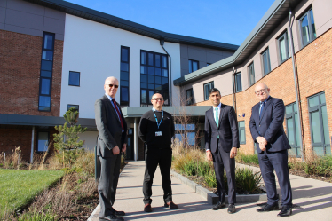 Rishi Sunak at North Moor House community mental health hub Northallerton