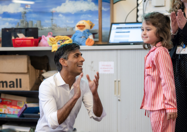 Rishi Sunak with Rosie