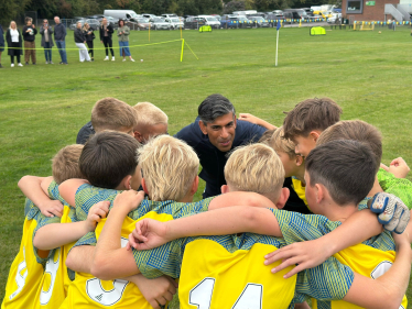 Rishi with Brompton AFC Juniors