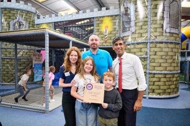 Rishi Sunak MP with Gareth and Sarah