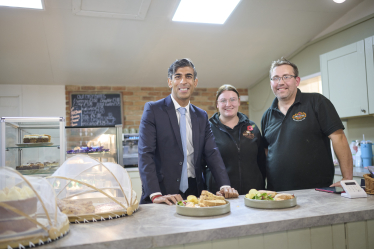 Rishi with Carl and Chloe