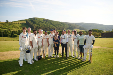 Rishi with Chopgate cricket club
