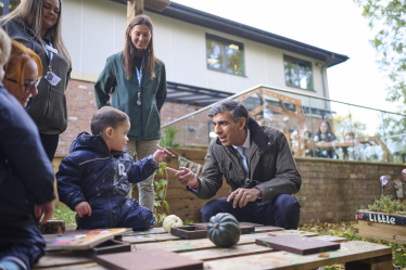 Rishi Sunak at Rosedene Nursery and Forest School