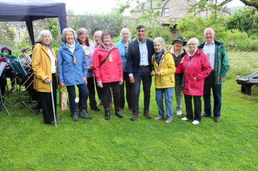 Rishi Sunak at Reeth community garden