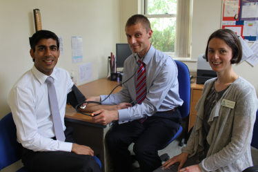 Rishi Sunak at Reeth surgery