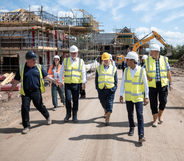 Rishi Sunak at Magna Rise Site in East Cowton