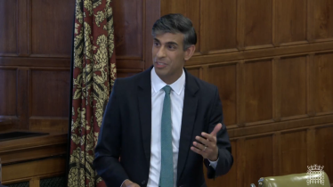 Rishi speaking at the Westminster Hall Debate
