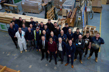 Rishi Sunak at Sashless Windows