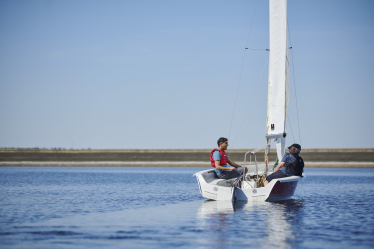 Rishi Sunak sailing at Thornton Steward