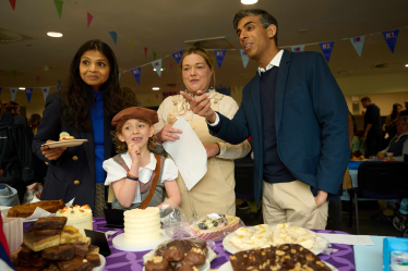 Rishi and Akshata at VE celebrations