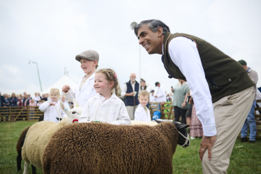 Rishi Sunak at Wensleydale Show 2026
